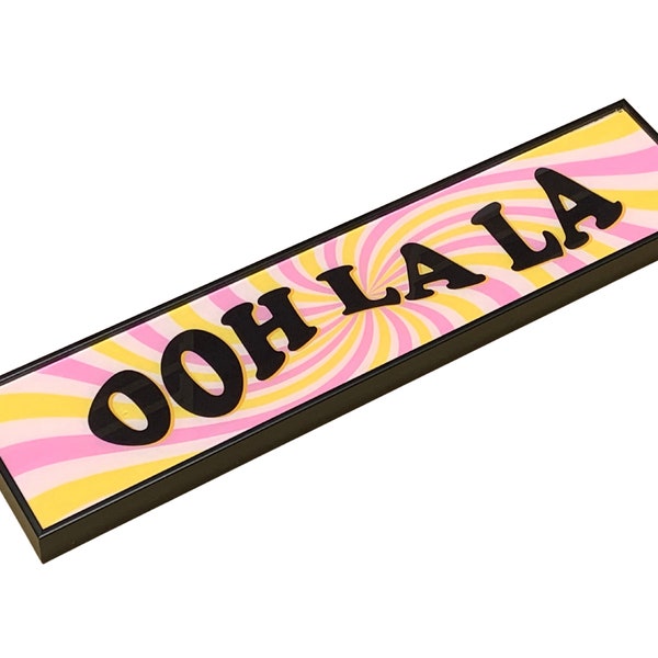 Ooh La La Groovy Style Printed  Framed Sign