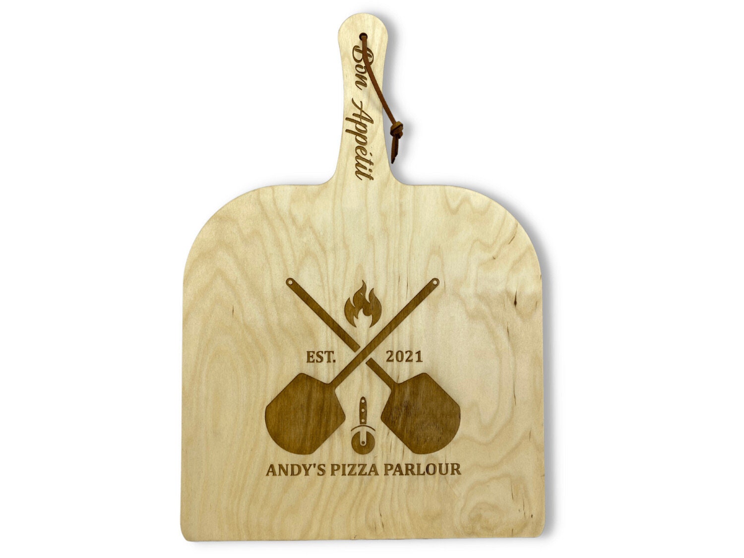 Personalised PIZZA Serving PADDLE Wooden Any Name Engraved Est Etsy UK