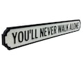 You'll Never Walk Alone | Vintage-style Street Sign, Novelty Football Gift, Liverpool Fan Decor