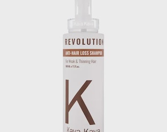 Champú profesional anticaída Kava Kava de 500 ml: fórmula fortalecedora para el cabello fino y favorece su crecimiento.