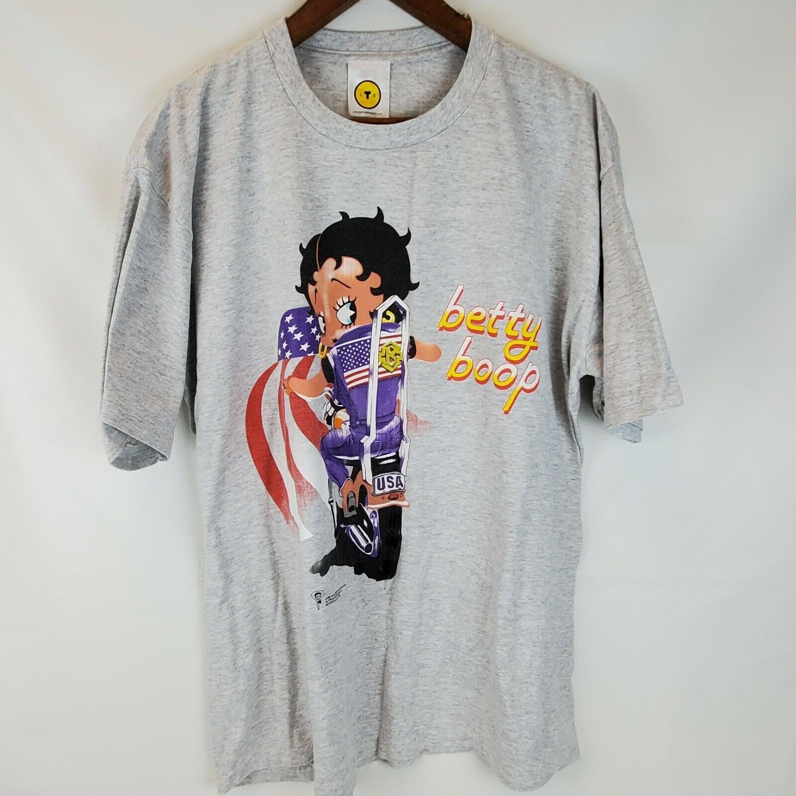 レア】90s BETTY BOOP Butterfly Tシャツ USA製 M｜トップス