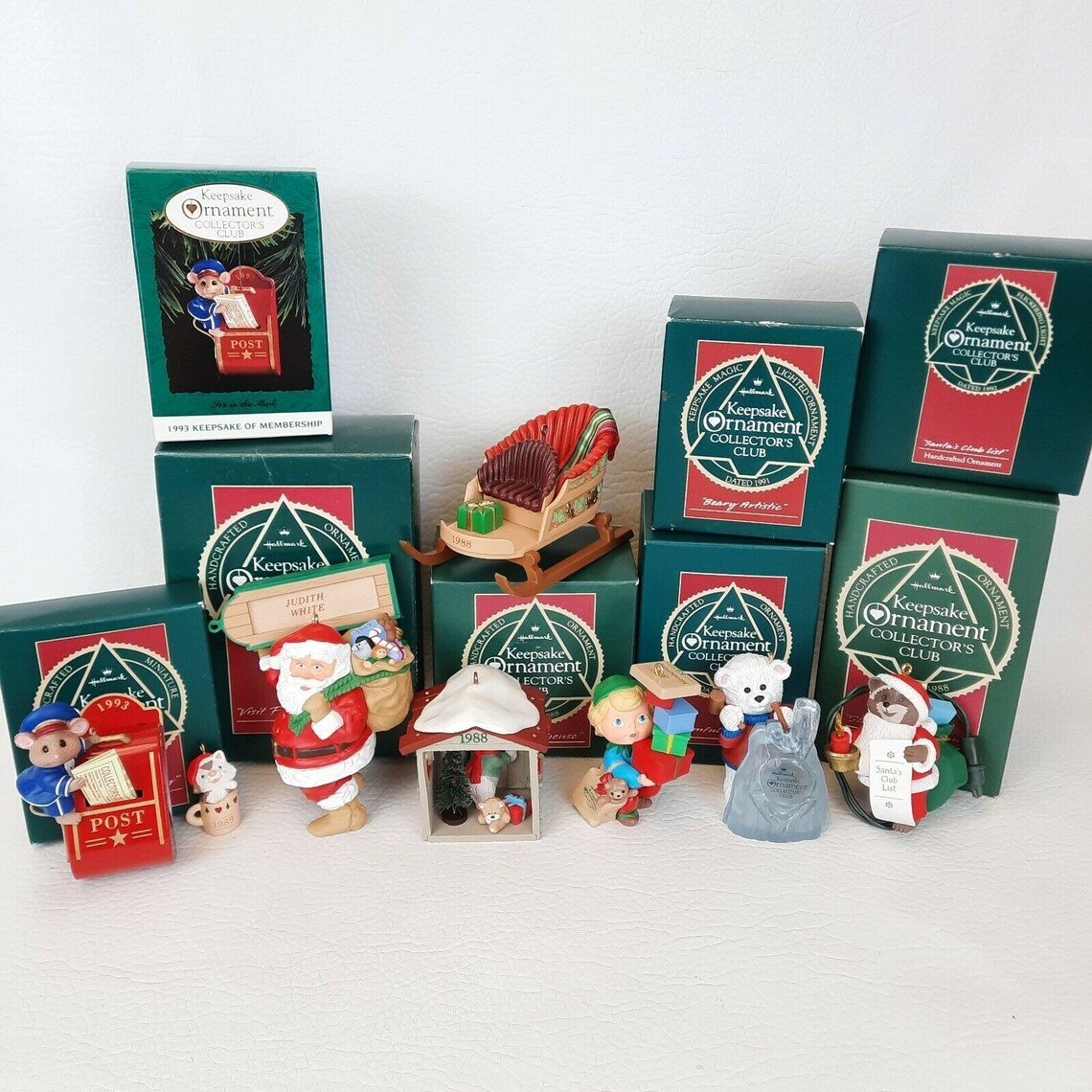Vintage Retired Lot of 8 Hallmark Keepsake Collectors Club Etsy