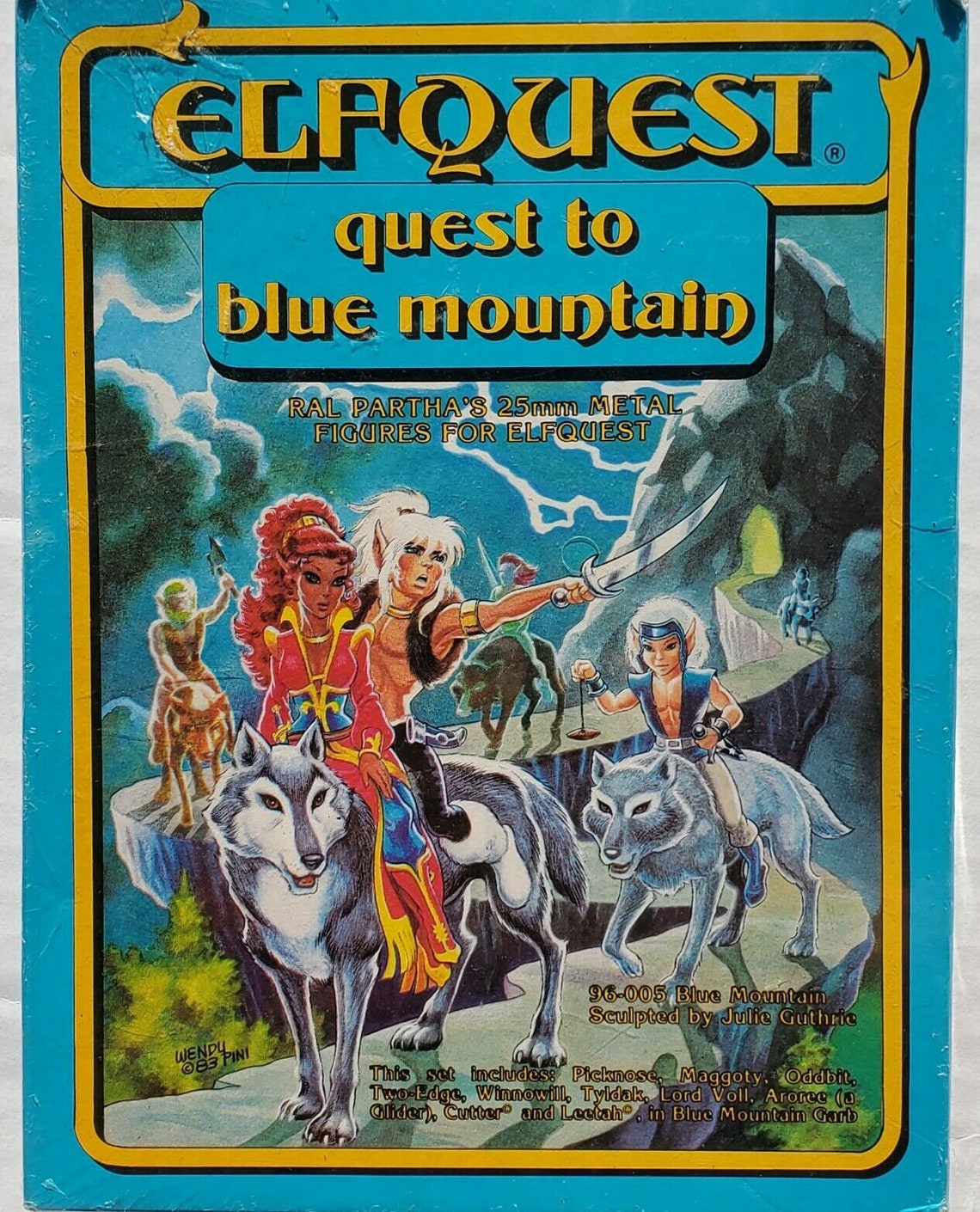 Rare NOS SEALED Elfquest Quest to Blue Mountain Metal Figures Etsy