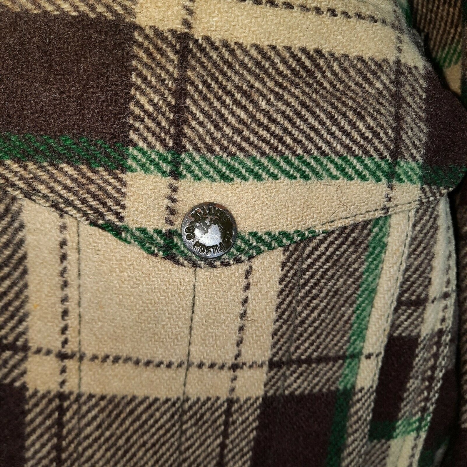 Vintage 50's Filson Union Made Plaid Wool Mackinaw Cruiser Etsy