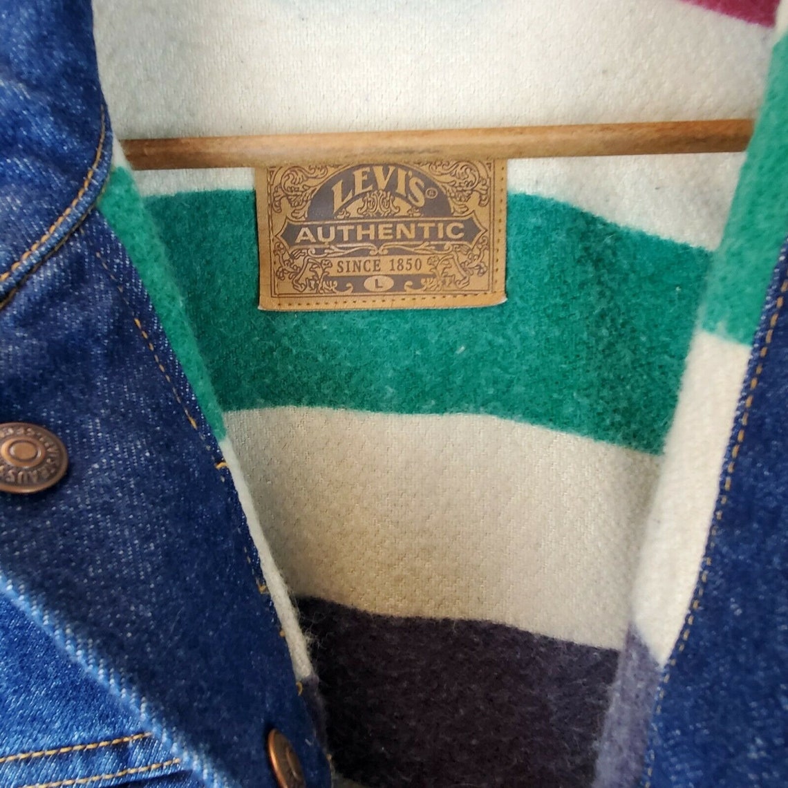 Vintage 1980's Levi's x Hudson Bay Jean Denim Jacket Etsy