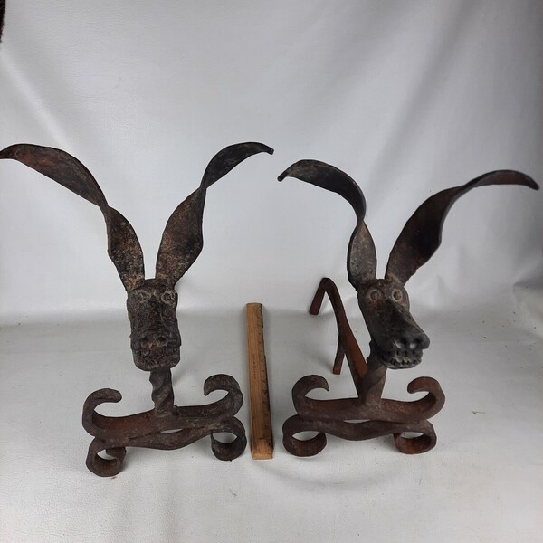Fireplace Andirons Etsy
