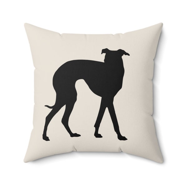 Coussin lévrier italien, cadeau lévrier italien, cadeau propriétaire de chien, oreiller lévrier italien, oreiller whippet, oreiller chien, cadeau chien