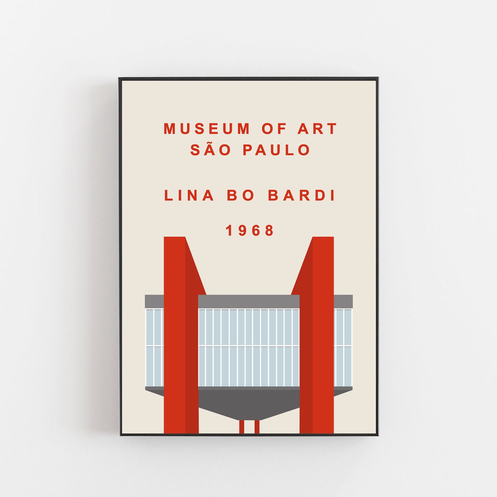 Lina Bo Bardi Museum of Art poster Sao Paulo Museum of Art -  Portugal