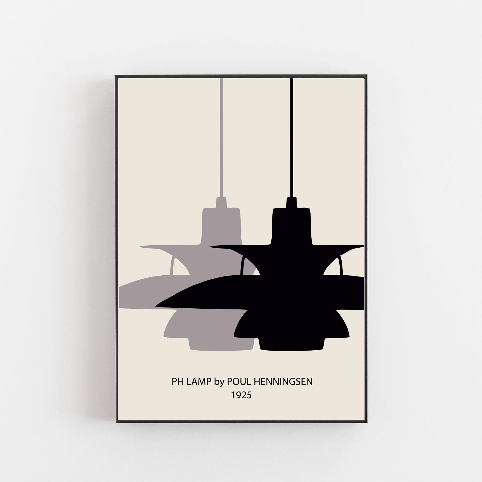 PH Lamp Poul Henningsen Poster, Henningsen Lamp, PH Lamp Poster 