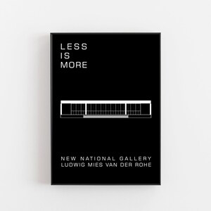New National gallery Berlin poster,Mies van der Rohe poster, Bauhaus architecture poster, Berlin design art print, Mies van der Rohe print