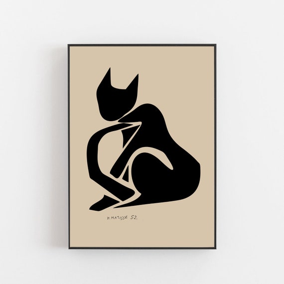Matisse Cat, Blue Nude, Matisse Art Print, Henri Matisse Nu Bleu 