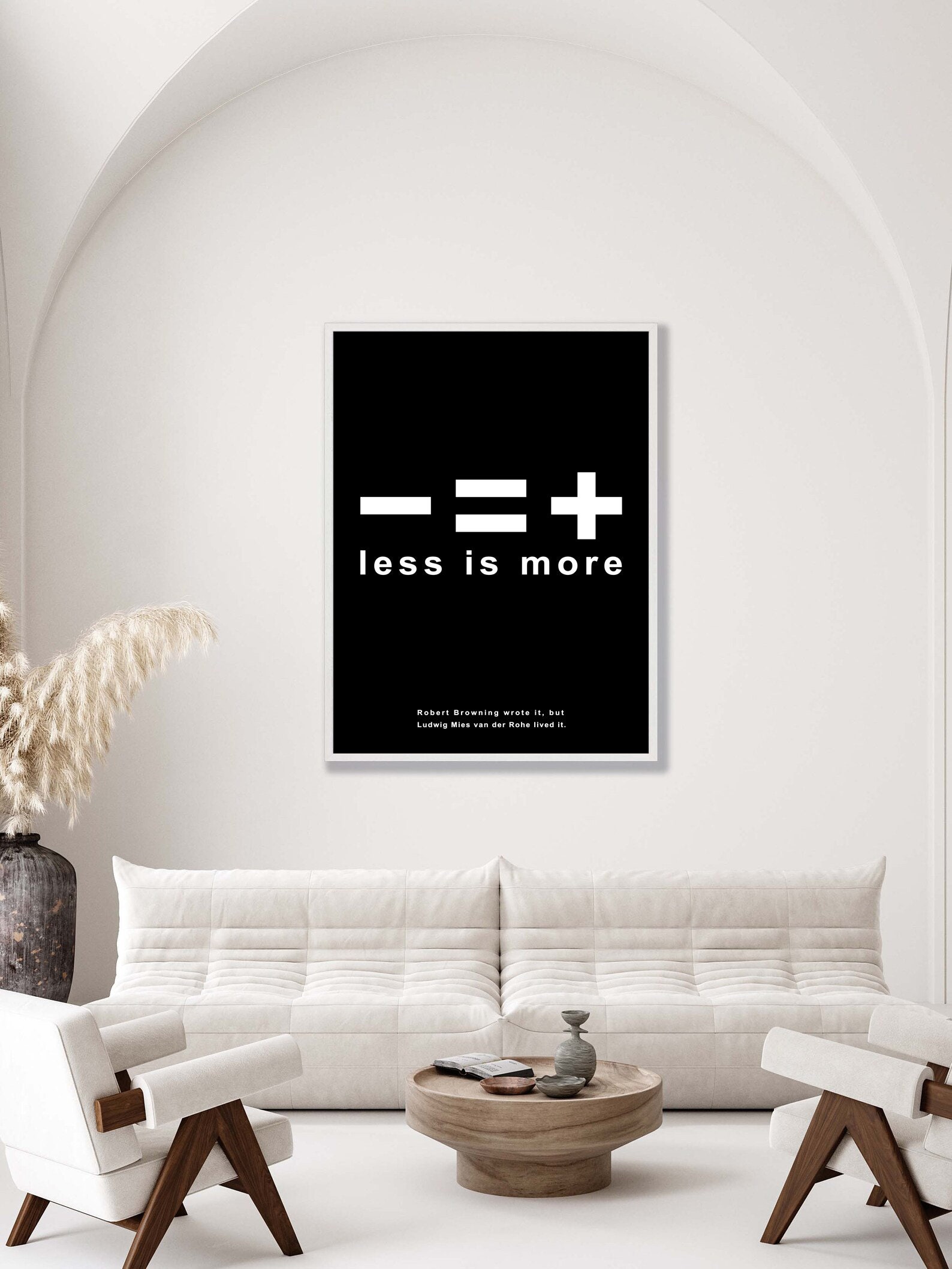 ルートヴィヒ ミース ファン デル ローエ ポスター、Less is