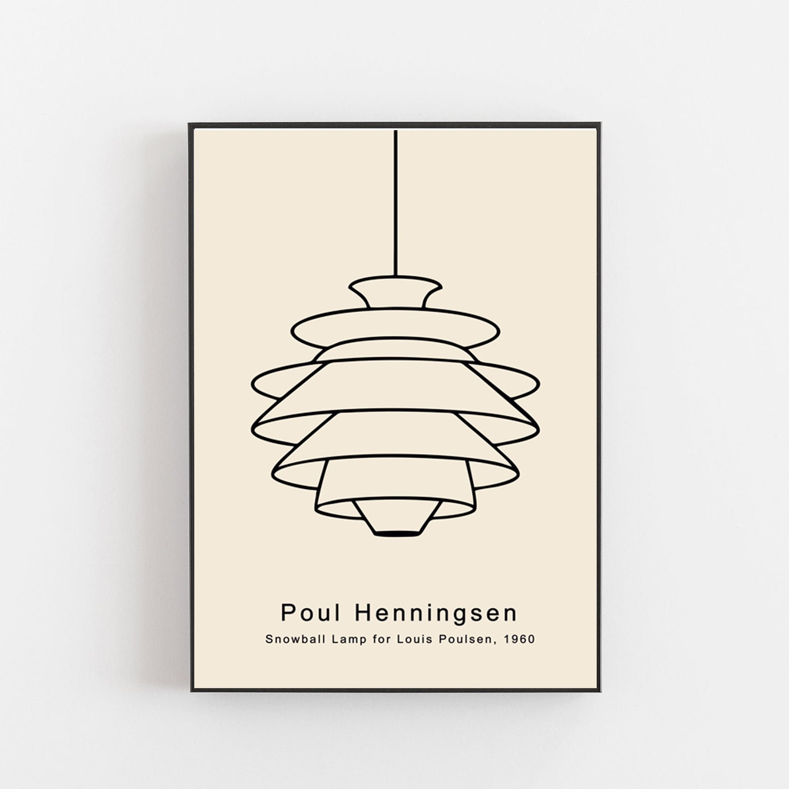 Poul Henningsen Lamp Poster, Snowball Lamp Print, Arco Lamp Poster 