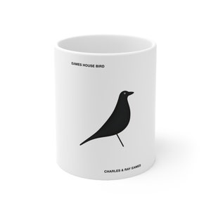 Vitra Eames Blackbird mug, Bauhaus present, Bauhaus gift, Eames print, designer mug, architecture mug, minimalist Ceramic Mug 11oz