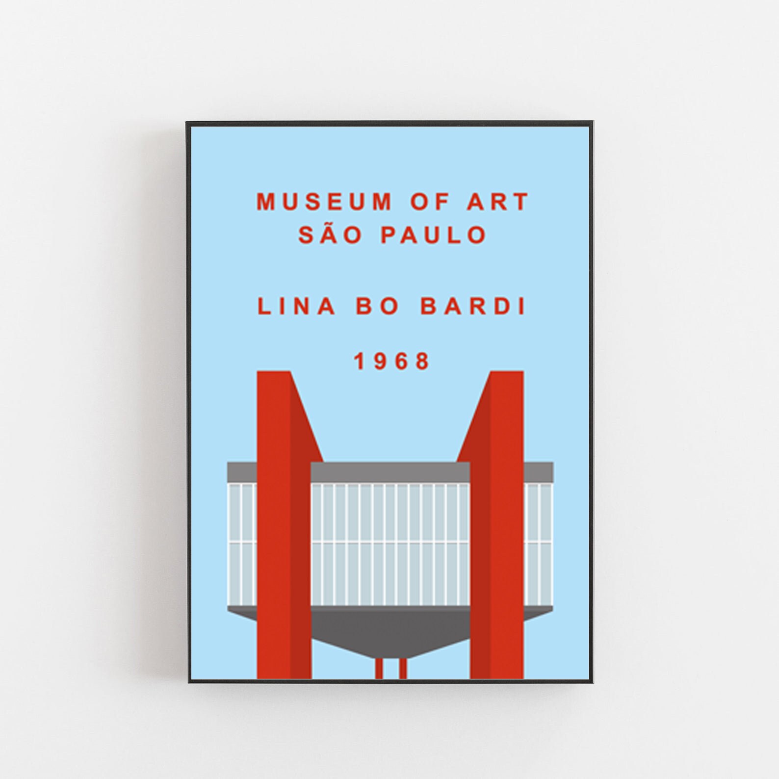 Lina Bo Bardi Museum of Art poster Sao Paulo Museum of Art -  Portugal