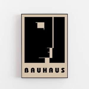 Bauhaus vintage poster, Exhibition Wiemar, Bauhaus era poster, Le Corbusier poster, Mies van der Rohe poster, Bauhaus print, Walter Gropius