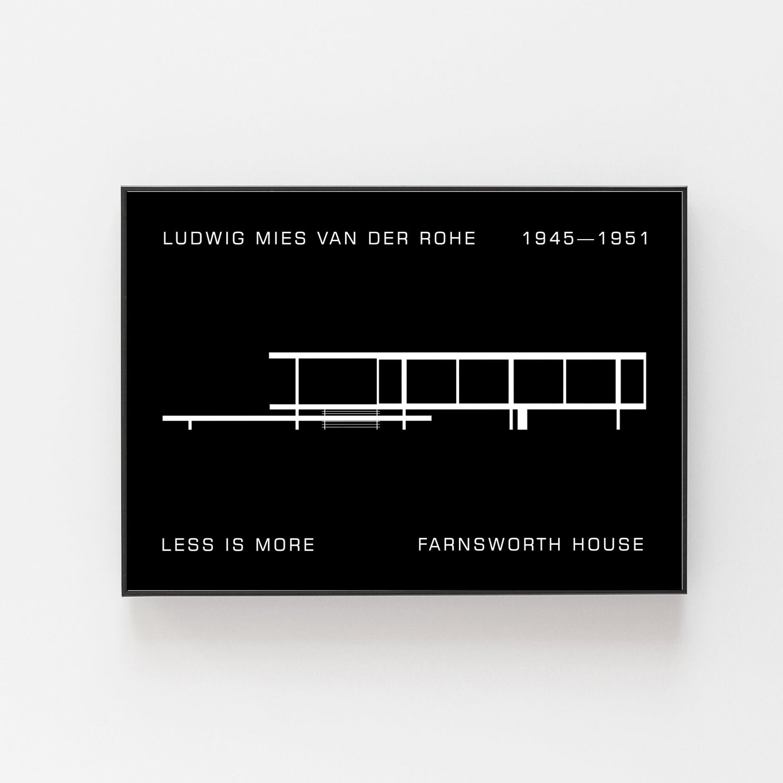 Farnsworth House Poster, Bauhaus Poster, Ludwig Mies Van Der Rohe Poster,  Design Art Poster, Chicago Art Poster, Mies Van Der Rohe Print - Etsy Israel