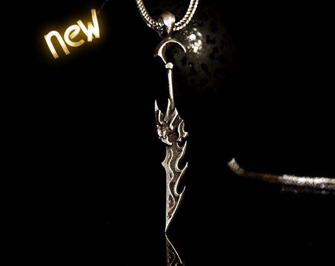 Pyke Weapon Sterling Silver  Pendant - League of Legends Gift