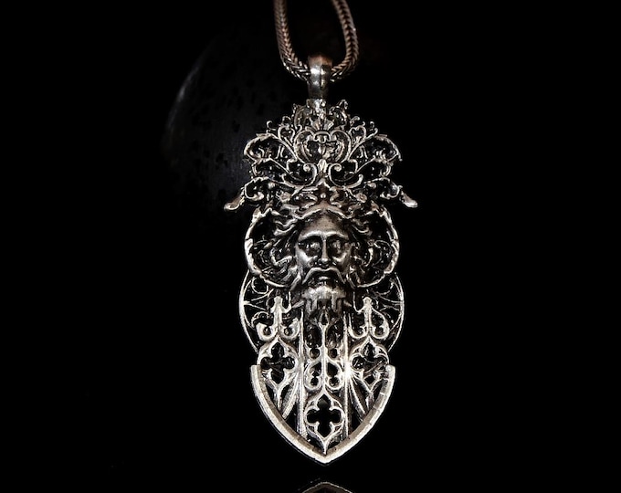 Jesus Christ Pendant Sterling Silver - Religious Gift Jewelry