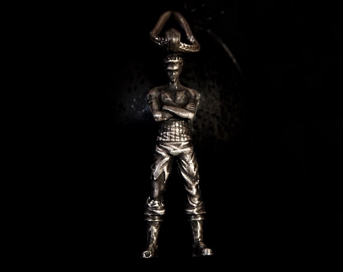 Sett Silver Necklace – League of Legends Jewelry – Sett Pendant – LoL Gamer Gift – Cosplay Necklace