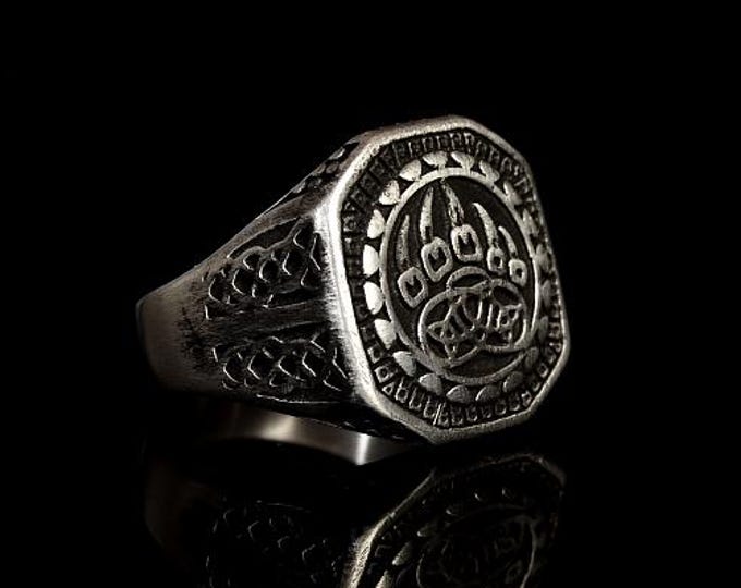Volibear Silver Ring, Volibear Ring, Gamers Accessories, Volibear Jewellery, Lol Jewellery, League of Legends Accessories, Lol Gift