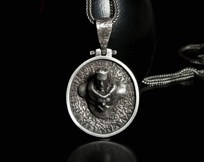 Sylas Silver Pendant, Gamers Accessory, League of Legends Pendant, Sylas Pendant, Sylas Champion Handmade, League Sylas Pendant, LoL Pendant
