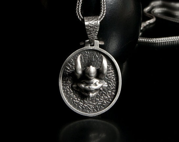 Teemo Pendant, Gamers Accessory, League of Legends Pendant, Devil Teemo Silver Pendant, Teemo Champion Handmade, League Teemo Pendant, LoL