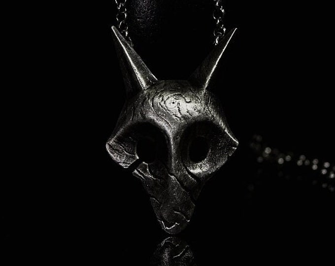 Silver Kindred Bust Pendant Kindred Pendant Sterling Silver League Accessories Kindred Champion League of Legends Jungle Main Kindred