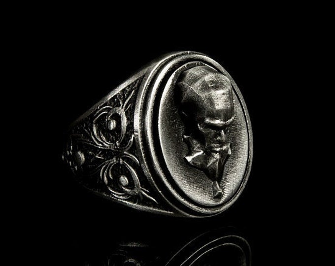 Silver Ryze Head Band Ring League of Legends Ryze Ring Handmade Silver Ryze Ring League of Legends Mage Ryze Ring Band Ring Gaming Accessory