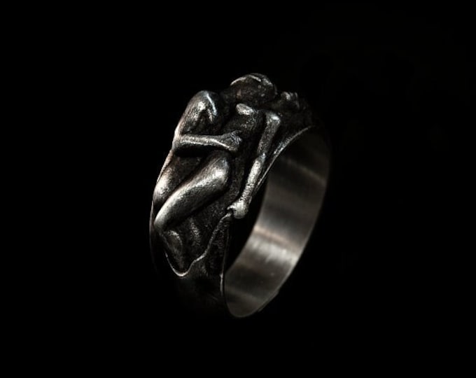 Silver Ring of Lust Handcrafted 925 Sterling Silver Ring Lovers Ring Couple Gift Ideas