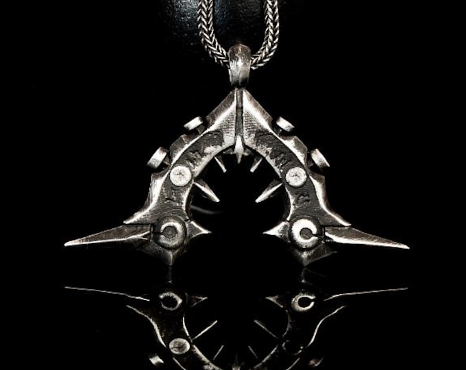 Briar Weapon Silver Pendant Briar Pendant Sterling Silver League Accessories Briar Jungle Champion League of Legends Lol Accesories