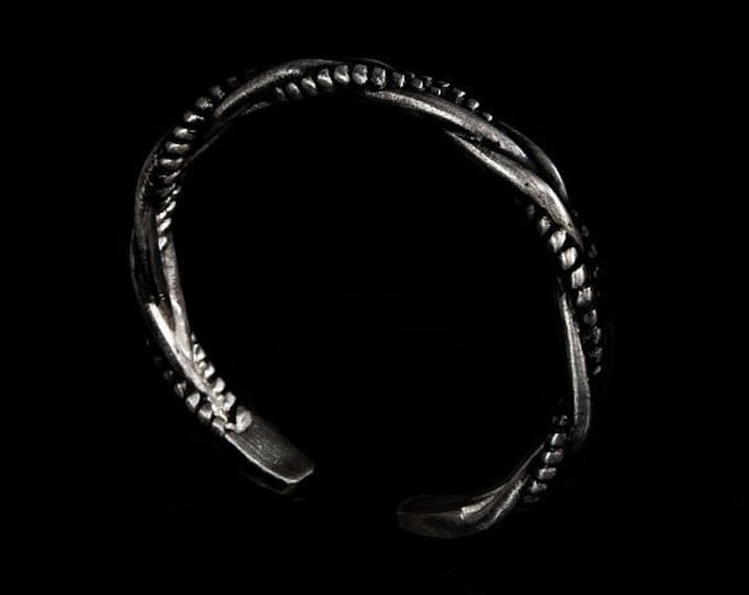 Viking Silver Bracelet, Silver Cuff Viking Adjustable Bracelet, Silver Cuffs, Viking Silver Cuff, Handmade Silver Viking Cuff