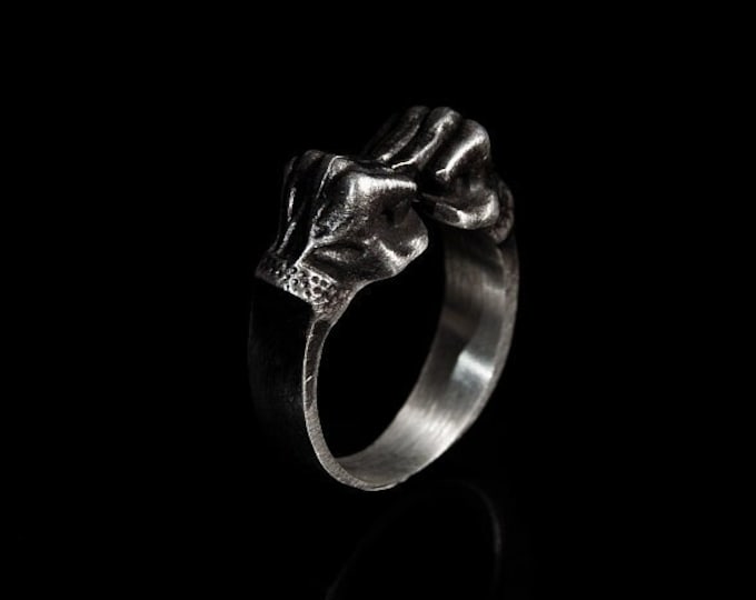 Silver Sett Punches Ring Handmade League Inspired Ring League of Legends Sett Ring Gaming Accessories 925 Sterling Silver