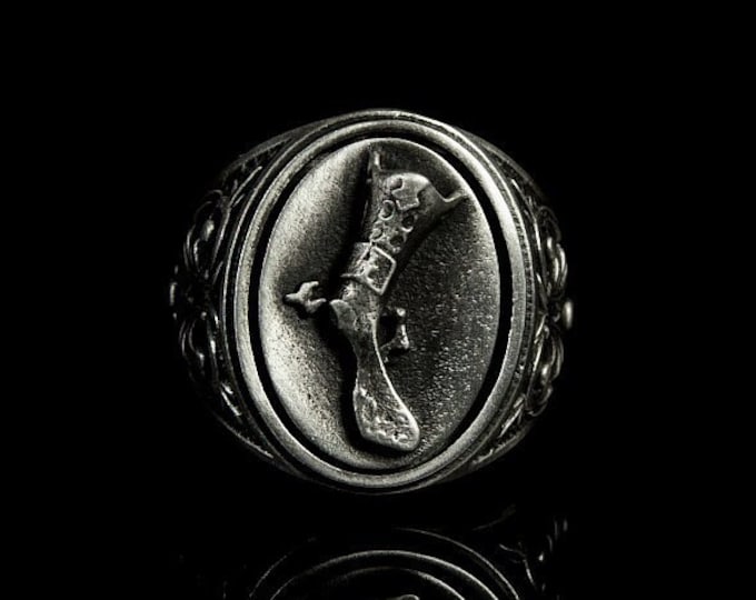 Silver Miss Fortune Gun Ring Miss Fortune League of Legends Gaming Ring Gamer Accessories Marksman Silver Handmade Ring ADCarry Miss Fortune