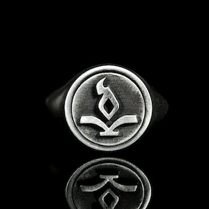 Sterling Silver Mage Emblem Ring: League of Legends Gaming Gift