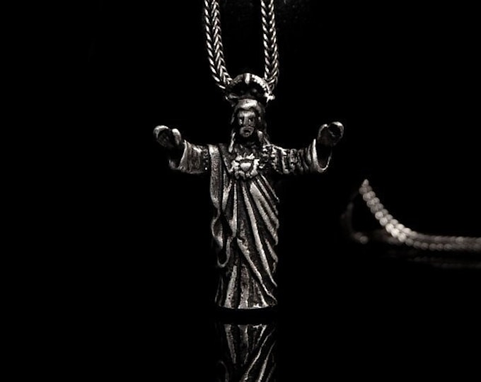 Jesus Christ Silver Pendant Christian Relegion Pendant Christians Gift Ideas Jesus Christ Pendant Silver Religious Pendant Gift Religion