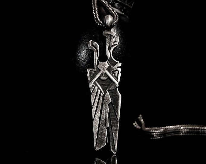 Senna Silver Weapon Pendant Handcrafted Relic Cannon League Inspired 925 Sterling Silver Senna's Gun Pendant