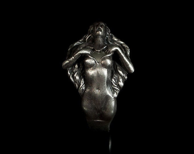 Silver Woman Ring, God's Favorite, Woman Ring, Womens Gift, Woman on a Ring, Naked Woman, Woman Body on Ring, Accessories, Silver Woman