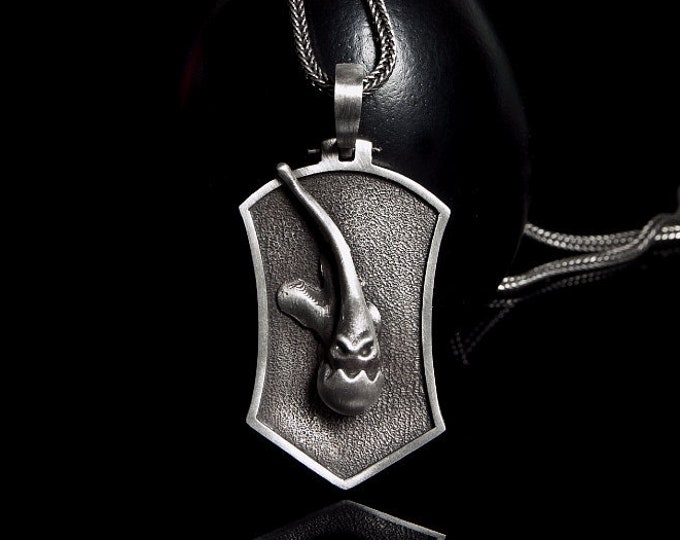 Zac Pendant, Gamers Accessory, League of Legends Pendant, Zac Silver Pendant, Zac Champion Handmade, League Zac Pendant, LoL Pendant