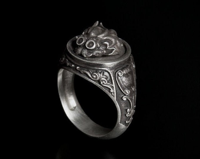 Heimerdinger Silver Ring, Heimer Ring, Gamers Accessories, Heimerdinger Jewellery, League Themed Jewellery, League of Legends Accessories