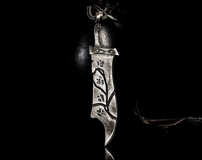 Runic Blade Silver Pendant Riven Handcrafted Silver Jewellery League Inspired Riven Ultimate Sword Gamers Accessories