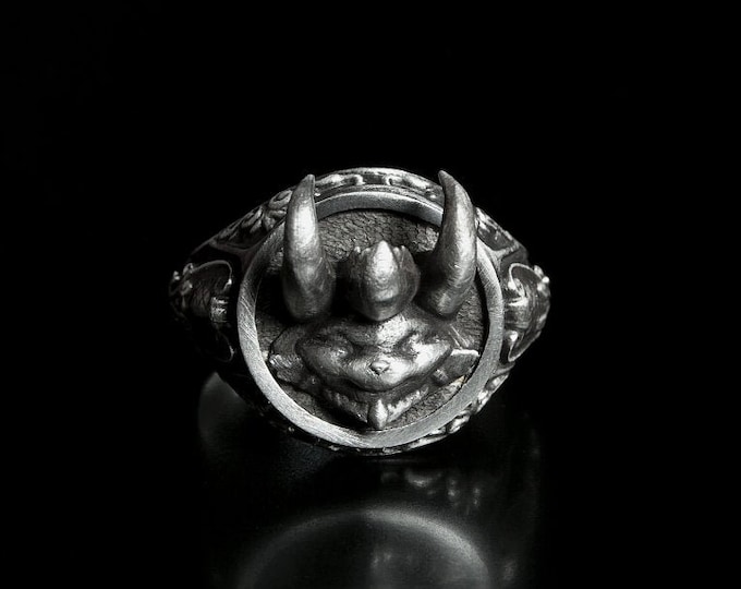 Teemo Silver Ring, Devil Teemo Ring, Gamers Accessories, Teemo Jewellery, League Themed Jewellery, League of Legends Accessories, Teemo Ring