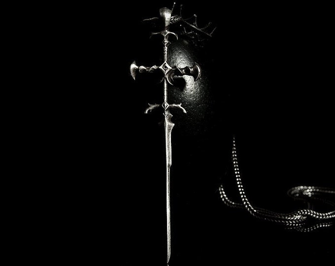 Silver Viego Weapon Pendant Viego Sword Pendant Sterling Silver League Accessories Viego Champion League of Legends Blade of The Ruined King