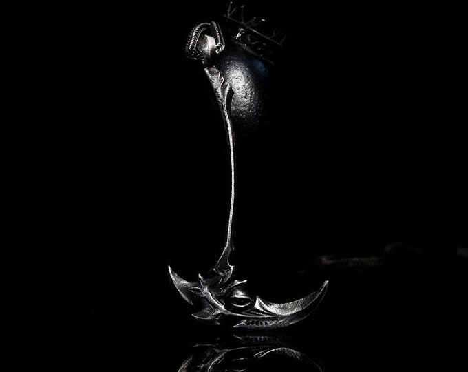 Kayn Silver Weapon Pendant Kayn  Pendant Sterling Silver League Accessories Kayn Champion League of Legends Gamers Accessories Main Jg Lol