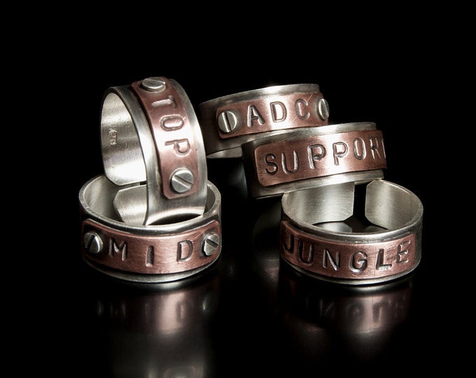 Gamers Accessories,LoL Jewellery, League of Legends Ring, League of Legends, Silver Ring, Stamped Ring, Support Ring, Laners,League Gift