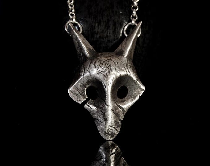 Kindred Bust Pendant Sterling Silver  - League of Legends Inspired