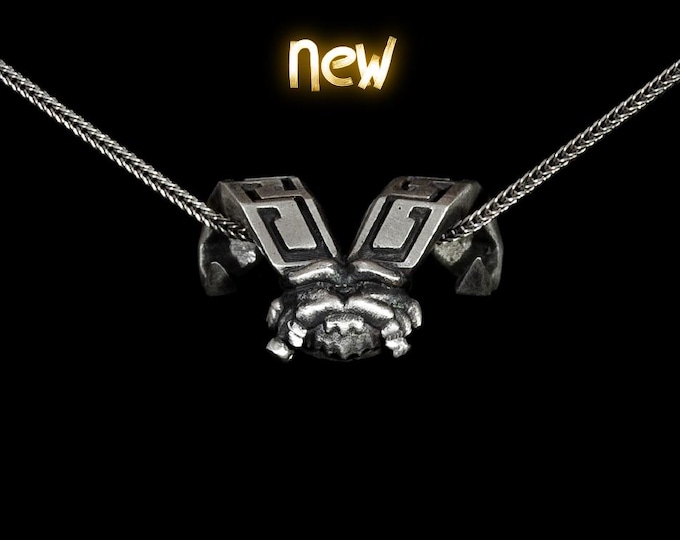 Ornn Handmade Pendant Necklace – League of Legends Jewelry – Silver Gaming Charm – LoL Top Lane Champion Gift – Gamer Accessories