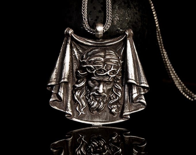 Jesus Christ Handmade Sterling Silver 925 Pendant - Religious Gift