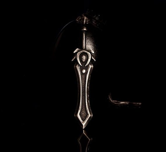 Garen Sword Pendant Handcrafted Sterling Silver : League Inspired Jewelry