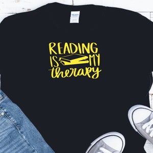 Funny Quote Shirt, Silly Sarcasm Tee, Sarcastic Funny Tee, Quirky Gym Tee, Funny is my Therapy, Hilarious Tee, Humor Joke Shirt, Witty Gift